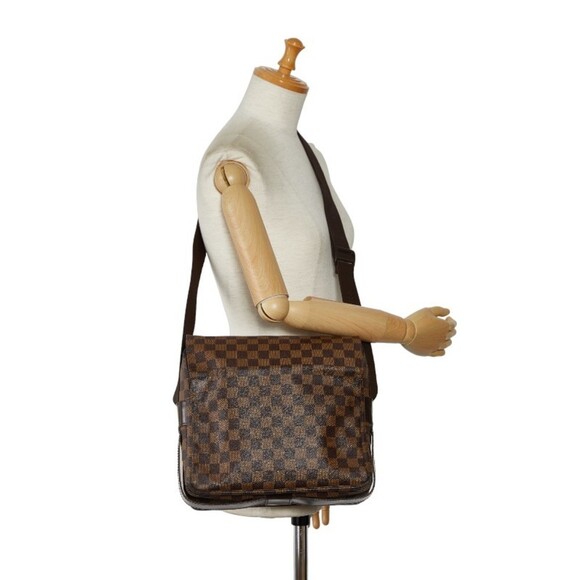 LOUIS VUITTON Brown Damier Leather Shoulder Bag - Picture 9 of 9